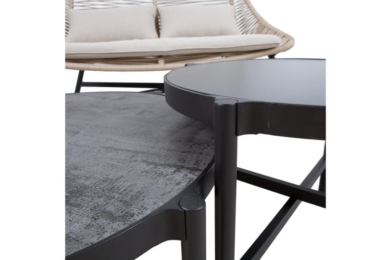 Helsinki Soffgrupp Utomhus - Natur/Svart - Utemöbler & utemiljö - Loungemöbler - Loungeset & loungegrupp