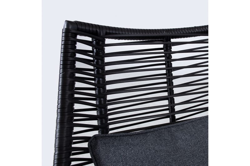Helsinki Soffgrupp Utomhus - Svart/Natur/Grå - Utemöbler & utemiljö - Loungemöbler - Loungeset & loungegrupp