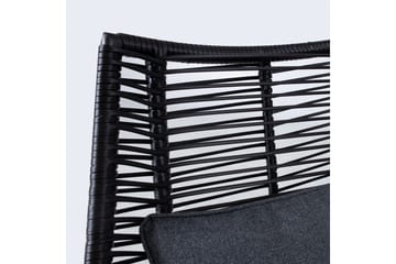 Helsinki Soffgrupp Utomhus - Svart/Natur/Grå - Utemöbler & utemiljö - Loungemöbler - Loungeset & loungegrupp