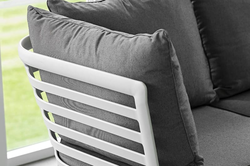 Hillerstorp Lidnäs Utesoffa utan dynor - Vit - Utemöbler & utemiljö - Loungemöbler - Loungeset & loungegrupp