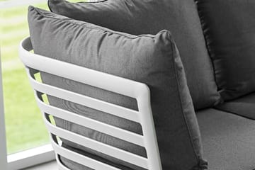 Hillerstorp Lidnäs Utesoffa utan dynor - Vit - Utemöbler & utemiljö - Loungemöbler - Loungeset & loungegrupp