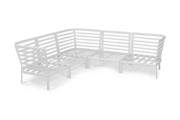 Hillerstorp Lidnäs Utesoffa utan dynor - Vit - Utemöbler & utemiljö - Loungemöbler - Loungeset & loungegrupp
