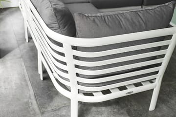 Hillerstorp Lidnäs Utesoffa utan dynor - Vit - Utemöbler & utemiljö - Loungemöbler - Loungeset & loungegrupp