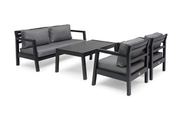 Hillerstorp Stoltö Loungegrupp Utomhus - Grå|Svart - Utemöbler & utemiljö - Loungemöbler - Loungeset & loungegrupp