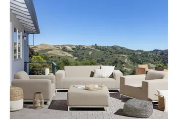 Hughen Loungegrupp Utomhus 5-sits - Beige - Utemöbler & utemiljö - Loungemöbler - Loungeset & loungegrupp