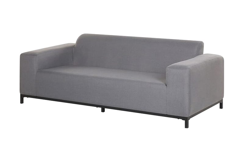 Hughen Loungegrupp Utomhus 5-sits - Grå/Svart - Utemöbler & utemiljö - Loungemöbler - Loungeset & loungegrupp