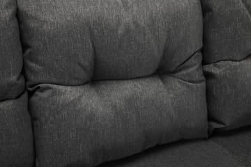James Loungegrupp utomhus - Soffgrupp till uteplats 5-sits - Loungeset konstrotting utemöbler - Aintwood - Svart / Gråa dynor - Utemöbler & utemiljö - Loungemöbler - Loungeset & loungegrupp