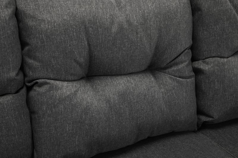 James Loungegrupp utomhus - Soffgrupp till uteplats 5-sits - Loungeset konstrotting utemöbler - Aintwood - Svart / Gråa dynor - Utemöbler & utemiljö - Loungemöbler - Loungeset & loungegrupp