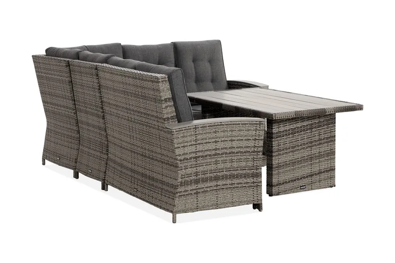 James Lyx Loungegrupp Vändbar - Grå / Svarta dynor - Utemöbler & utemiljö - Loungemöbler - Loungeset & loungegrupp