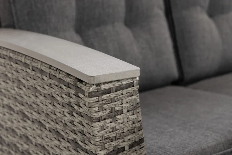 James Lyx Loungegrupp Vändbar - Grå / Svarta dynor - Utemöbler & utemiljö - Loungemöbler - Loungeset & loungegrupp