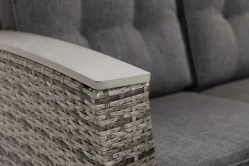 James Lyx Loungegrupp Vändbar - Grå / Svarta dynor - Utemöbler & utemiljö - Loungemöbler - Loungeset & loungegrupp