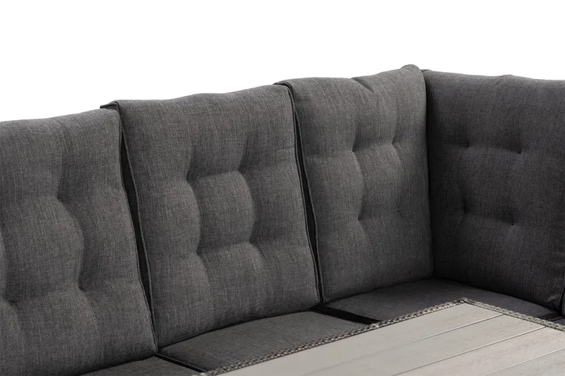 James Lyx Loungegrupp Vändbar - Grå / Svarta dynor - Utemöbler & utemiljö - Loungemöbler - Loungeset & loungegrupp