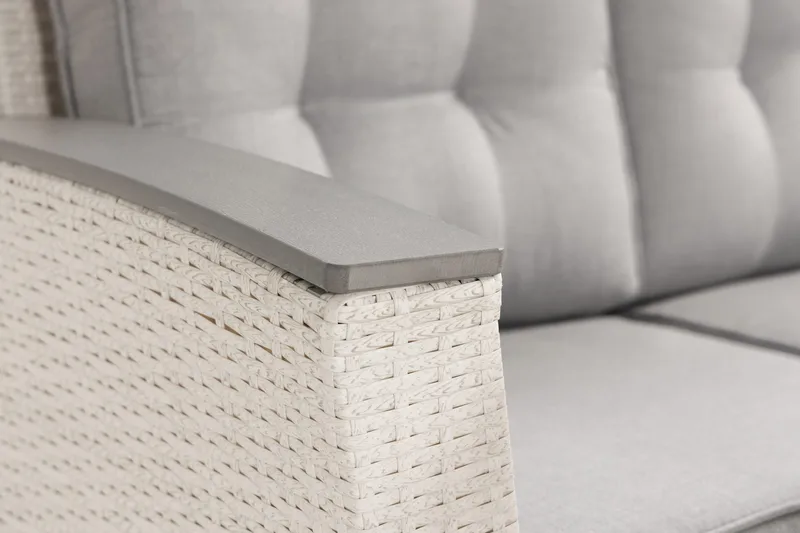 James Lyx Loungegrupp Vändbar - Vit / Gråa dynor - Utemöbler & utemiljö - Loungemöbler - Loungeset & loungegrupp