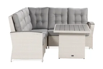 James Lyx Loungegrupp Vändbar - Vit / Gråa dynor - Utemöbler & utemiljö - Loungemöbler - Loungeset & loungegrupp