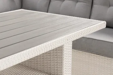 James Lyx Loungegrupp Vändbar - Vit / Gråa dynor - Utemöbler & utemiljö - Loungemöbler - Loungeset & loungegrupp