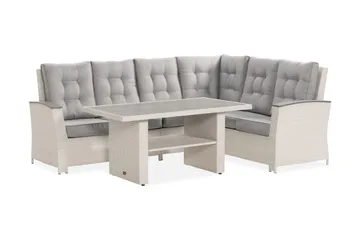 James Lyx Loungegrupp Vändbar - Vit / Gråa dynor - Utemöbler & utemiljö - Loungemöbler - Loungeset & loungegrupp
