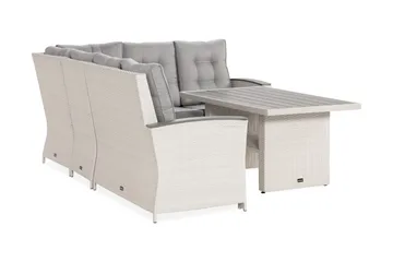 James Lyx Loungegrupp Vändbar - Vit / Gråa dynor - Utemöbler & utemiljö - Loungemöbler - Loungeset & loungegrupp