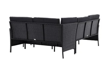Knock Hörnsoffa Utomhus - Svart - Utemöbler & utemiljö - Loungemöbler - Loungeset & loungegrupp
