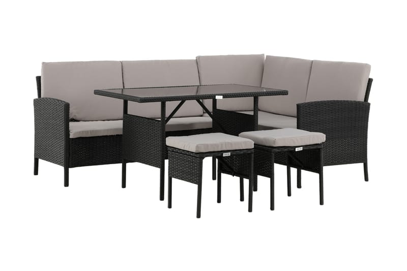 Knock Hörnsoffa Utomhus - Svart - Utemöbler & utemiljö - Loungemöbler - Loungeset & loungegrupp