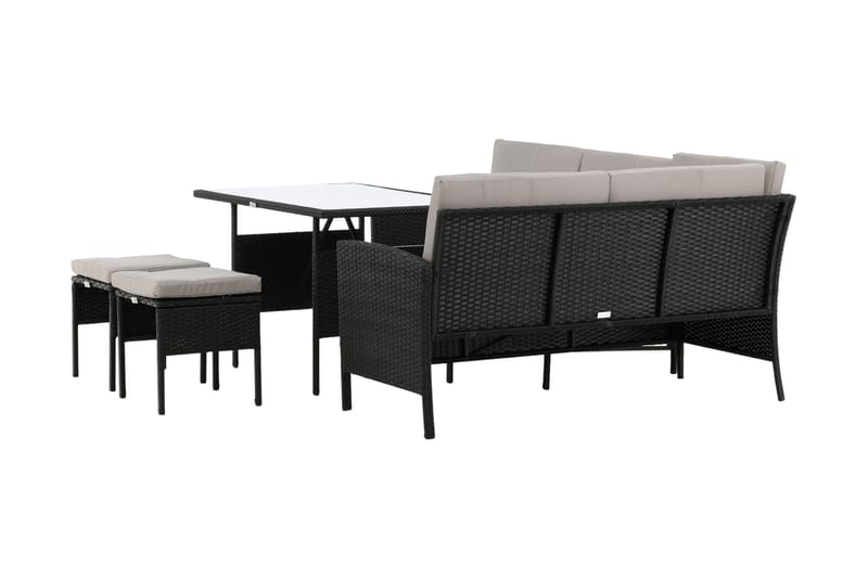 Knock Hörnsoffa Utomhus - Svart - Utemöbler & utemiljö - Loungemöbler - Loungeset & loungegrupp