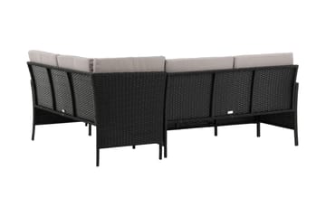 Knock Hörnsoffa Utomhus - Svart - Utemöbler & utemiljö - Loungemöbler - Loungeset & loungegrupp