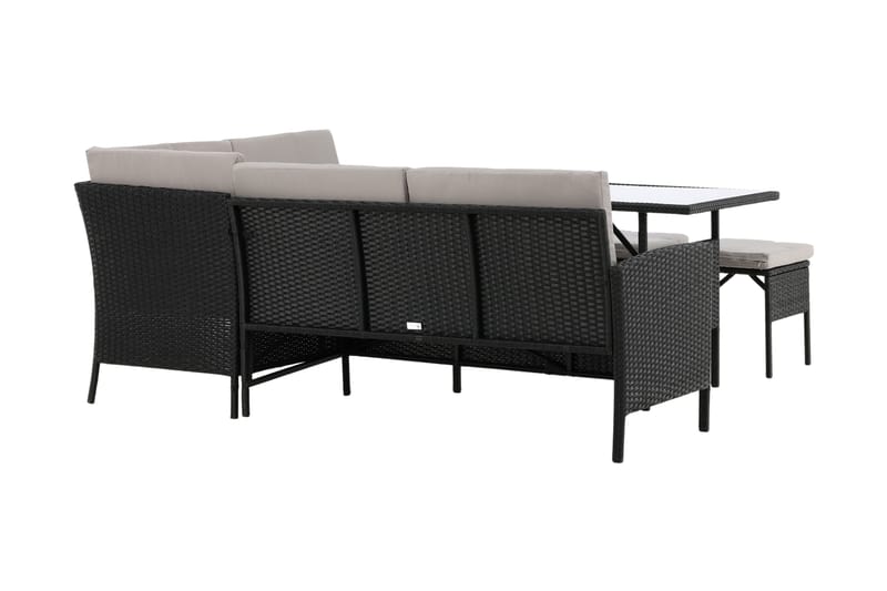 Knock Hörnsoffa Utomhus - Svart - Utemöbler & utemiljö - Loungemöbler - Loungeset & loungegrupp