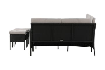 Knock Hörnsoffa Utomhus - Svart - Utemöbler & utemiljö - Loungemöbler - Loungeset & loungegrupp