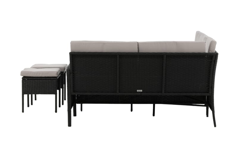 Knock Hörnsoffa Utomhus - Svart - Utemöbler & utemiljö - Loungemöbler - Loungeset & loungegrupp