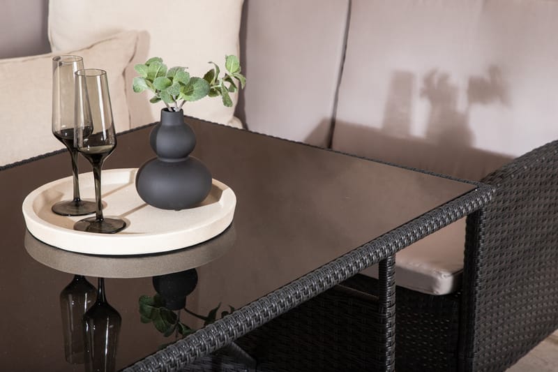 Knock Hörnsoffa Utomhus - Svart - Utemöbler & utemiljö - Loungemöbler - Loungeset & loungegrupp
