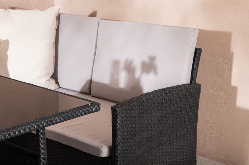 Knock Hörnsoffa Utomhus - Svart - Utemöbler & utemiljö - Loungemöbler - Loungeset & loungegrupp