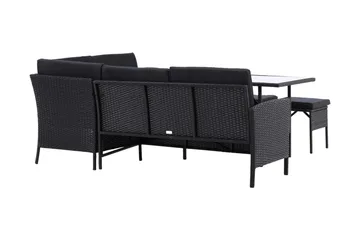 Knock Hörnsoffa Utomhus - Svart - Utemöbler & utemiljö - Loungemöbler - Loungeset & loungegrupp