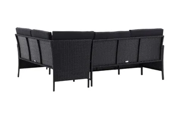 Knock Hörnsoffa Utomhus - Svart - Utemöbler & utemiljö - Loungemöbler - Loungeset & loungegrupp