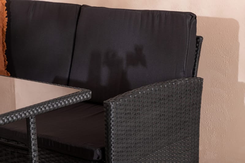 Knock Hörnsoffa Utomhus - Svart - Utemöbler & utemiljö - Loungemöbler - Loungeset & loungegrupp