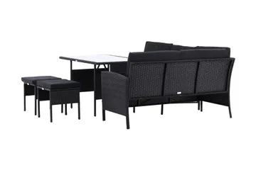 Knock Hörnsoffa Utomhus - Svart - Utemöbler & utemiljö - Loungemöbler - Loungeset & loungegrupp