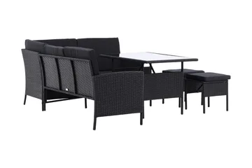 Knock Hörnsoffa Utomhus - Svart - Utemöbler & utemiljö - Loungemöbler - Loungeset & loungegrupp