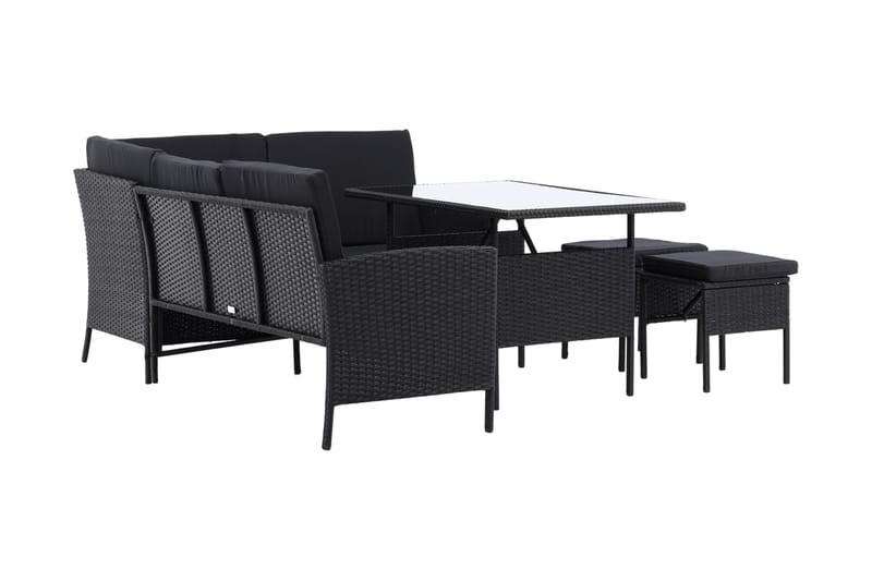 Knock Hörnsoffa Utomhus - Svart - Utemöbler & utemiljö - Loungemöbler - Loungeset & loungegrupp