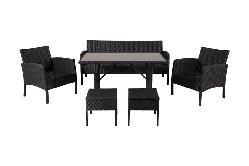 Knock Loungegrupp Utomhus - Svart - Utemöbler & utemiljö - Loungemöbler - Loungeset & loungegrupp