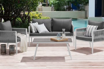 Latina Loungegrupp Utomhus 66 cm - Vit - Utemöbler & utemiljö - Loungemöbler - Loungeset & loungegrupp