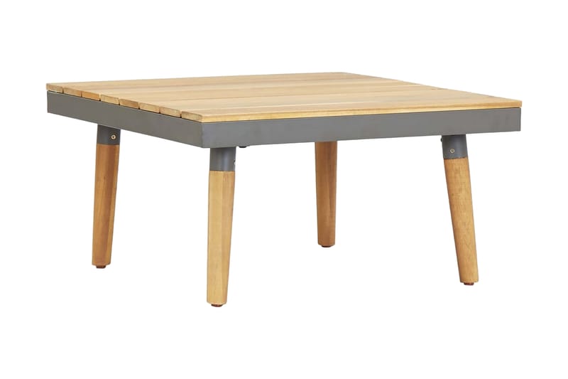 Loungegrupp för trädgården med dynor 7-sits delar massivt ak - Brun - Loungeset & loungegrupp - Soffgrupp utomhus