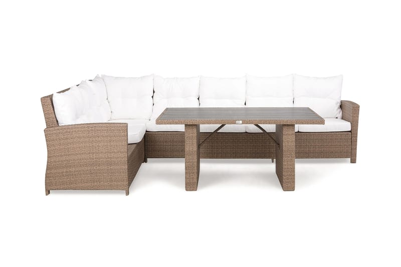 Loungegrupp James Sand/Aintwood - Bord Soffa Vänster Mittdel - Utemöbler & utemiljö - Loungemöbler - Loungeset & loungegrupp