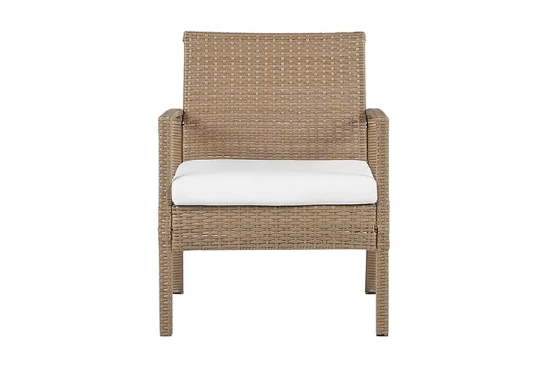 Loungegrupp Utomhus 4-sits konstrotting ljusbrun MARSALA - Trä/natur - Utemöbler & utemiljö - Loungemöbler - Loungeset & loungegrupp