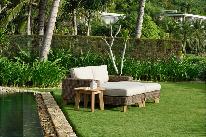 Loungegrupp Utomhus Bahamas 2-4-sits - Beige - Utemöbler & utemiljö - Loungemöbler - Loungeset & loungegrupp