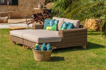 Loungegrupp Utomhus Bahamas 2-4-sits - Beige - Utemöbler & utemiljö - Loungemöbler - Loungeset & loungegrupp