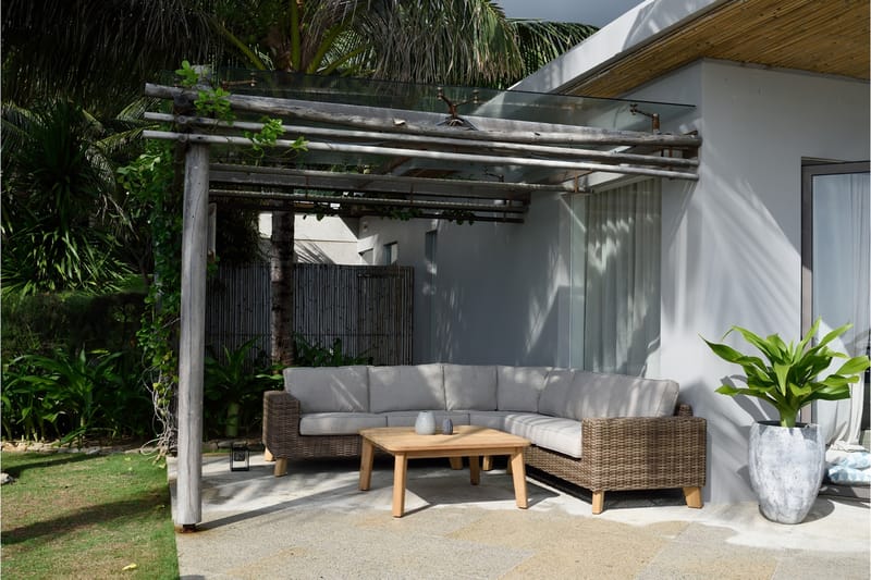 Loungegrupp Utomhus Bahamas 5-sits - Beige - Utemöbler & utemiljö - Loungemöbler - Loungeset & loungegrupp