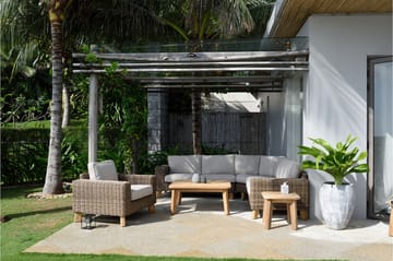 Loungegrupp Utomhus Bahamas 5-sits - Beige - Utemöbler & utemiljö - Loungemöbler - Loungeset & loungegrupp