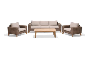 Loungegrupp Utomhus Bahamas 5-sits - Beige - Utemöbler & utemiljö - Loungemöbler - Loungeset & loungegrupp