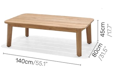 Loungegrupp Utomhus Bahamas 5-sits - Beige - Utemöbler & utemiljö - Loungemöbler - Loungeset & loungegrupp