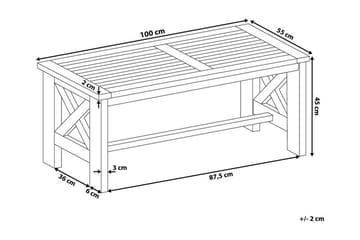 Loungegrupp Utomhus Baltic 100 cm - Vit - Utemöbler & utemiljö - Loungemöbler - Loungeset & loungegrupp