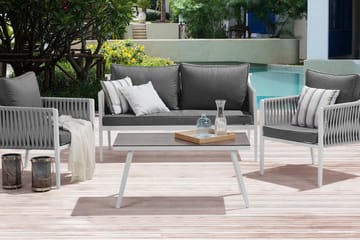Loungegrupp Utomhus Latina 66 cm - Vit - Utemöbler & utemiljö - Loungemöbler - Loungeset & loungegrupp
