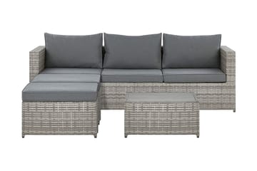 Loungegrupp Utomhus rottig grå SABBIA - Grå - Utemöbler & utemiljö - Loungemöbler - Loungeset & loungegrupp